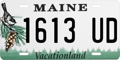 ME license plate 1613UD