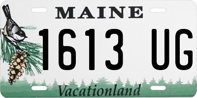 ME license plate 1613UG