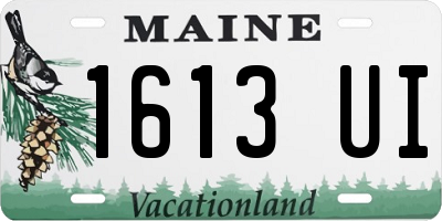 ME license plate 1613UI
