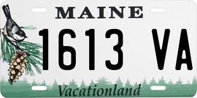 ME license plate 1613VA