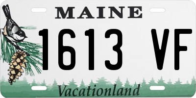 ME license plate 1613VF