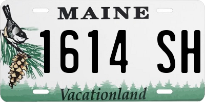 ME license plate 1614SH