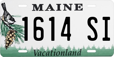 ME license plate 1614SI