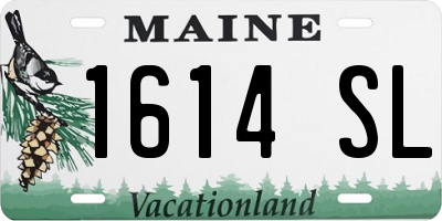 ME license plate 1614SL