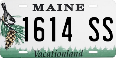 ME license plate 1614SS