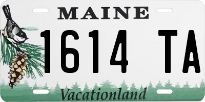 ME license plate 1614TA