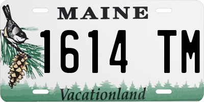 ME license plate 1614TM