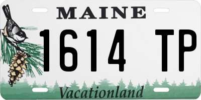 ME license plate 1614TP