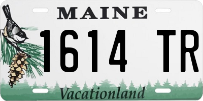 ME license plate 1614TR