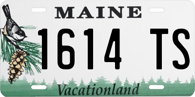 ME license plate 1614TS