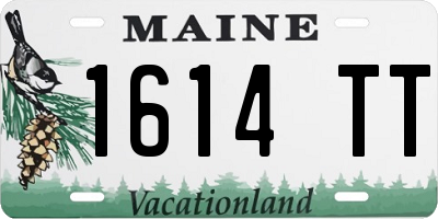 ME license plate 1614TT