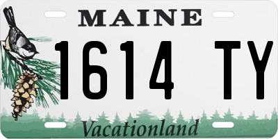 ME license plate 1614TY