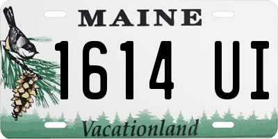 ME license plate 1614UI