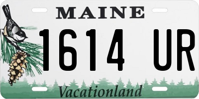 ME license plate 1614UR