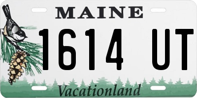 ME license plate 1614UT