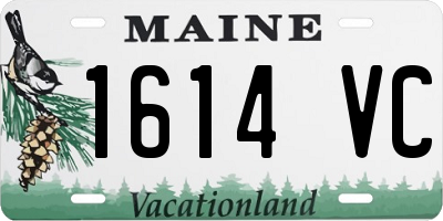 ME license plate 1614VC