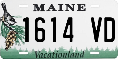 ME license plate 1614VD