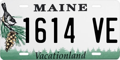 ME license plate 1614VE