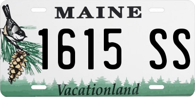 ME license plate 1615SS