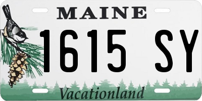 ME license plate 1615SY