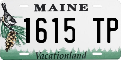 ME license plate 1615TP