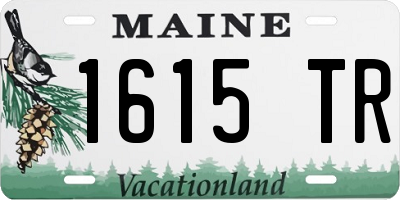 ME license plate 1615TR