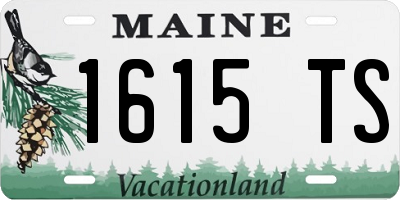ME license plate 1615TS