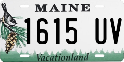 ME license plate 1615UV