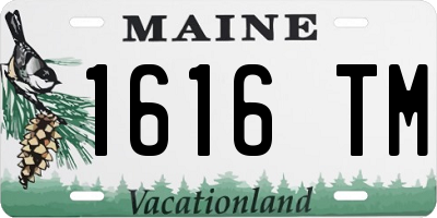 ME license plate 1616TM