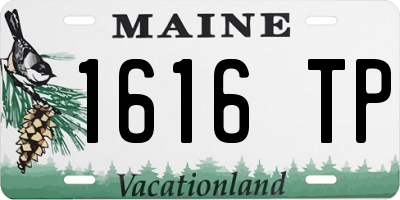 ME license plate 1616TP