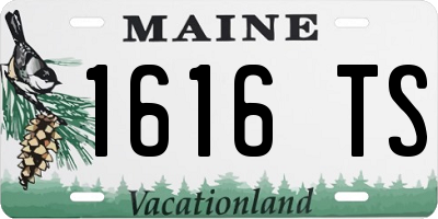 ME license plate 1616TS