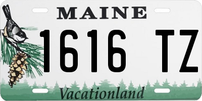 ME license plate 1616TZ