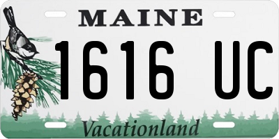 ME license plate 1616UC