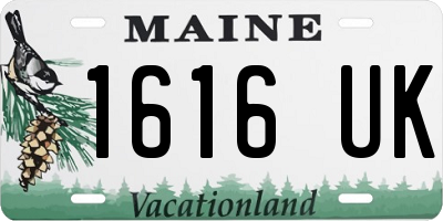 ME license plate 1616UK