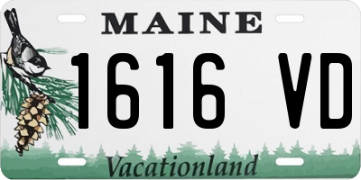 ME license plate 1616VD