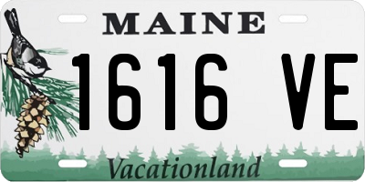 ME license plate 1616VE