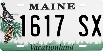 ME license plate 1617SX