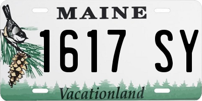 ME license plate 1617SY