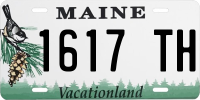 ME license plate 1617TH