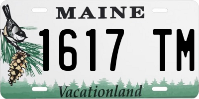 ME license plate 1617TM