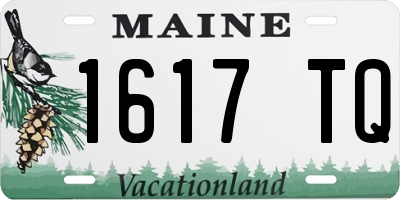 ME license plate 1617TQ