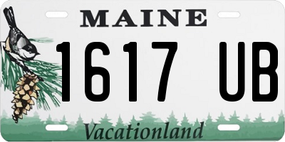 ME license plate 1617UB
