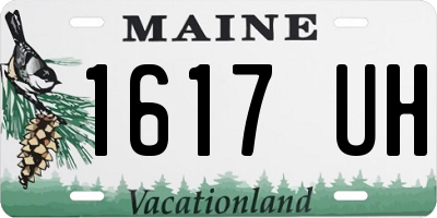 ME license plate 1617UH