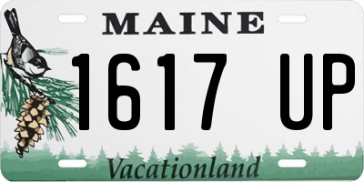 ME license plate 1617UP