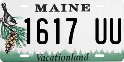 ME license plate 1617UU