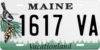 ME license plate 1617VA