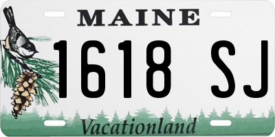 ME license plate 1618SJ