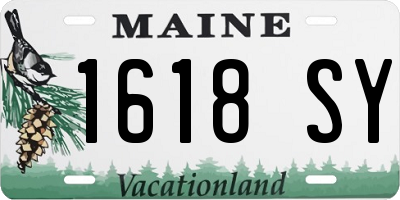 ME license plate 1618SY