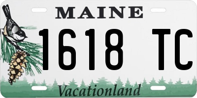 ME license plate 1618TC