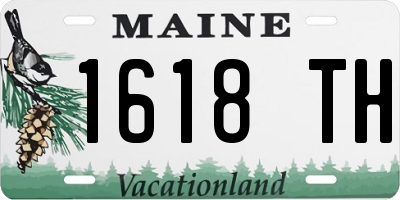 ME license plate 1618TH